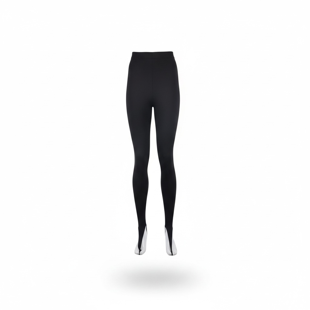 „Noiré Point“ – Schwarze Leggings mit Fußsteg