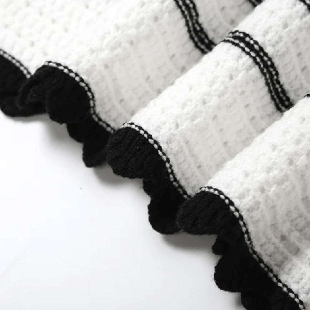"Astalyn" Knitwear Set - Zweiteiler Set (Top & Rock) - The Femme Club