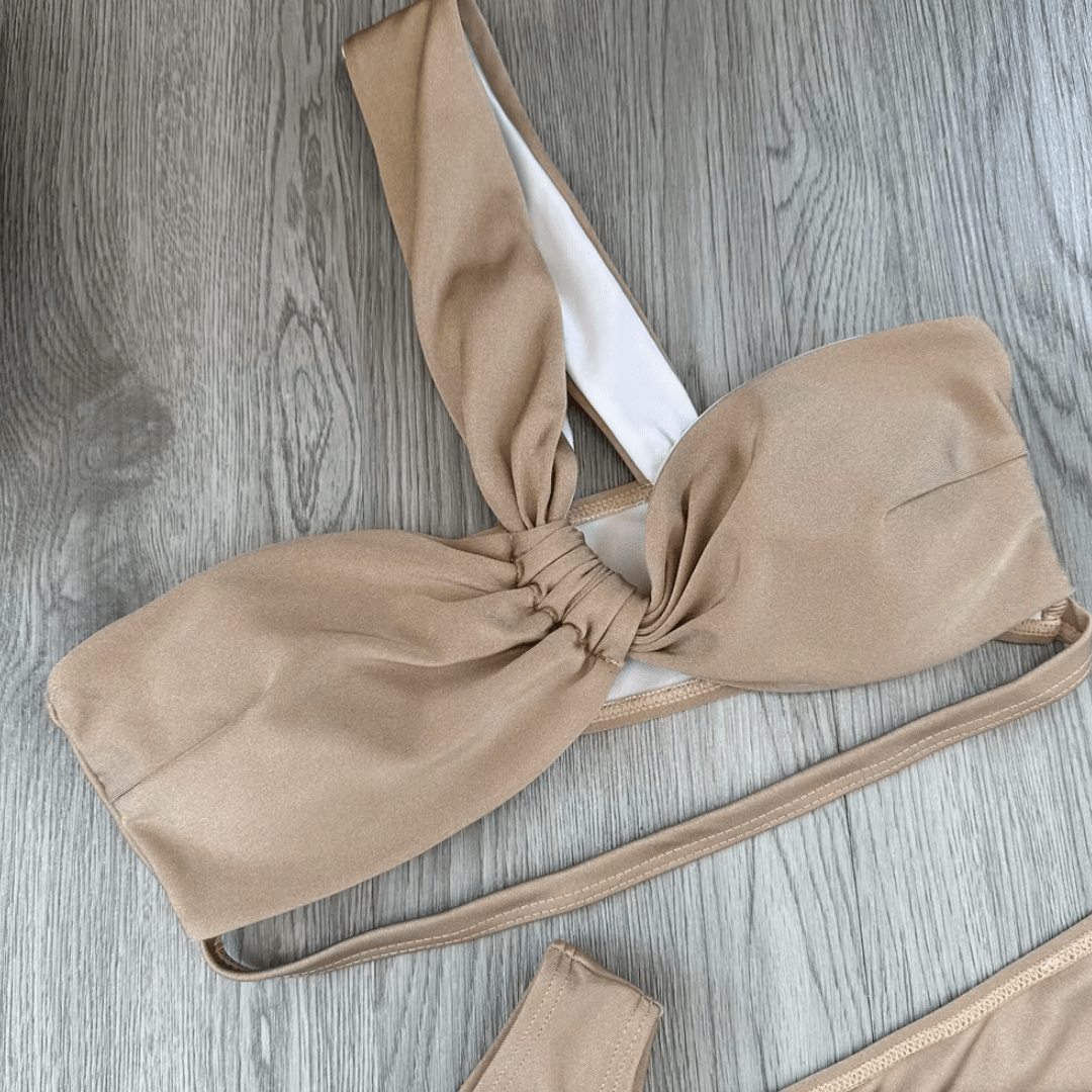 Bikini - Set "Elenia Luxe" - Dreiteiliges Bikini - Set - The Femme Club