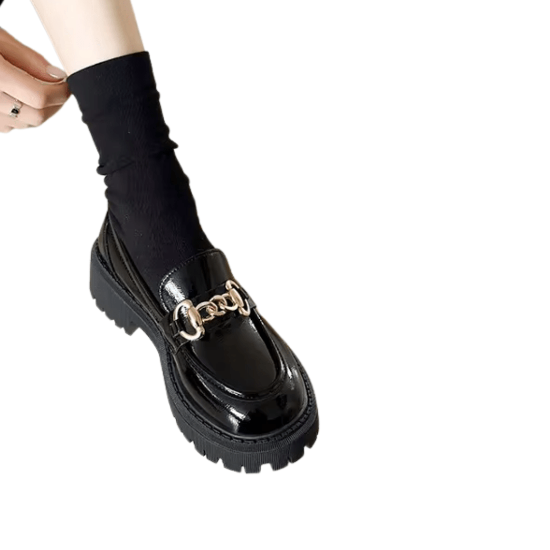 Chain Loafers "Vittoria" - Chunky Loafer mit Kettendetail - The Femme Club