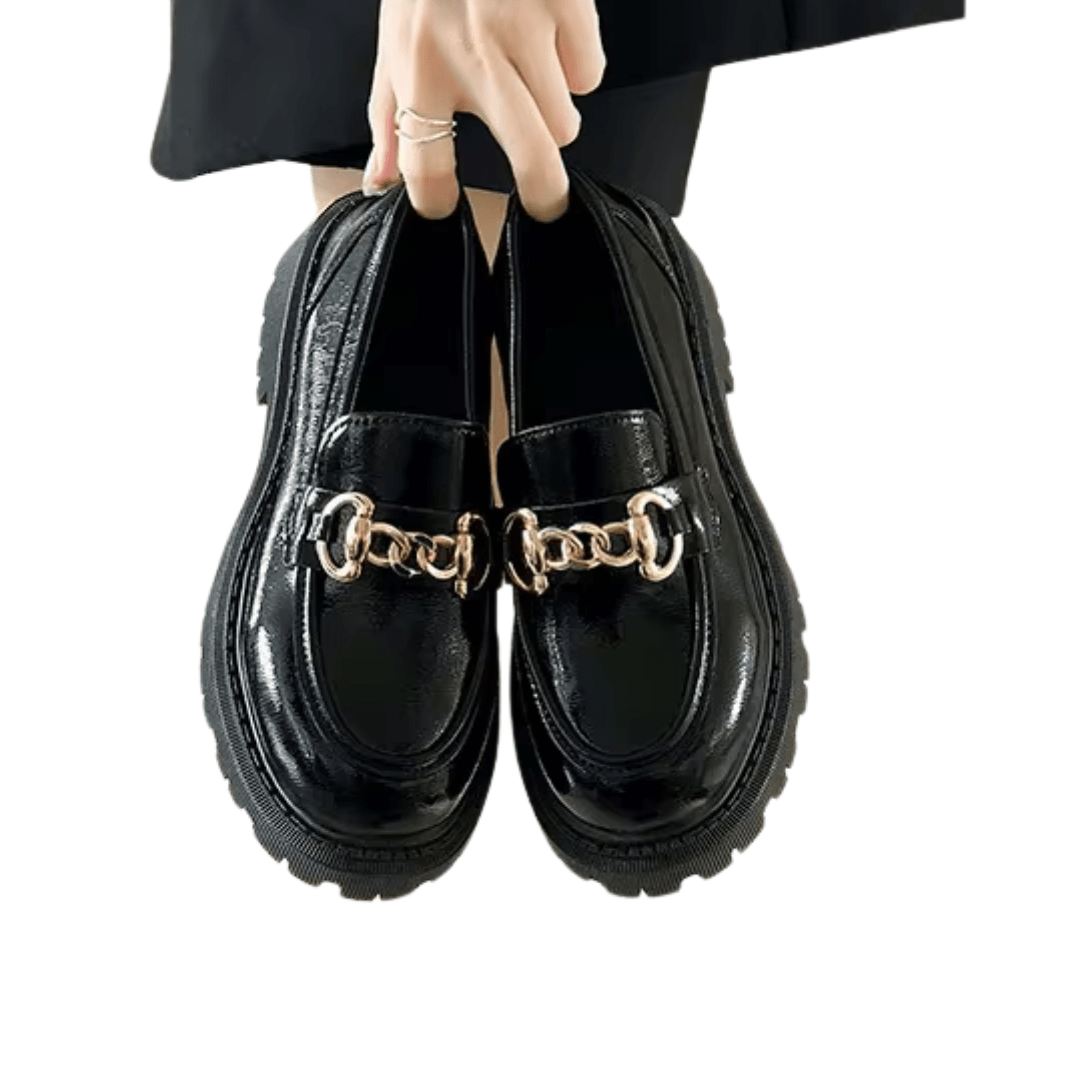 Chain Loafers "Vittoria" - Chunky Loafer mit Kettendetail - The Femme Club