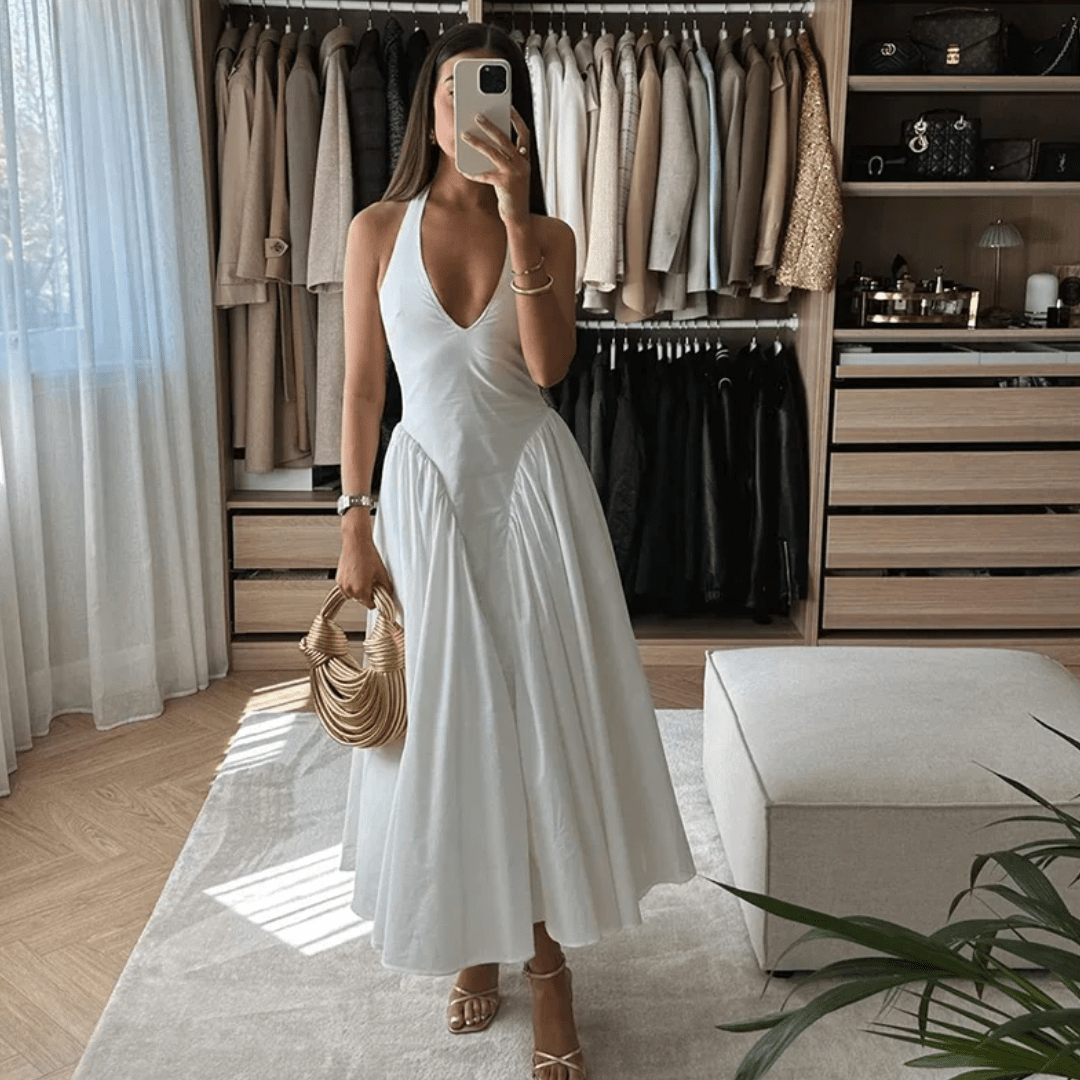 "Clean Classic" Halter Maxi - Maxikleid - The Femme Club