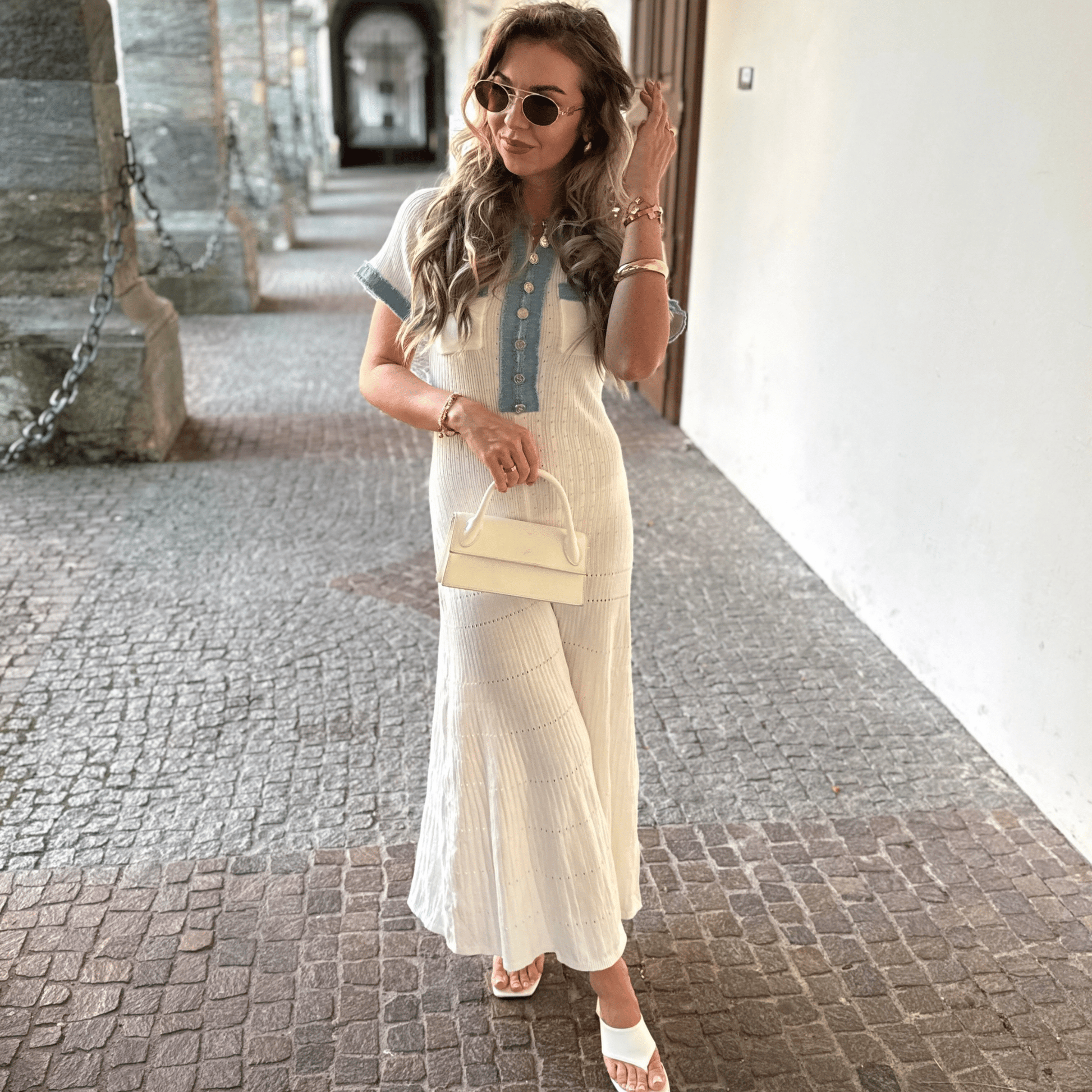 “Denim Elegance“ Knitdress - Abendkleid - The Femme Club