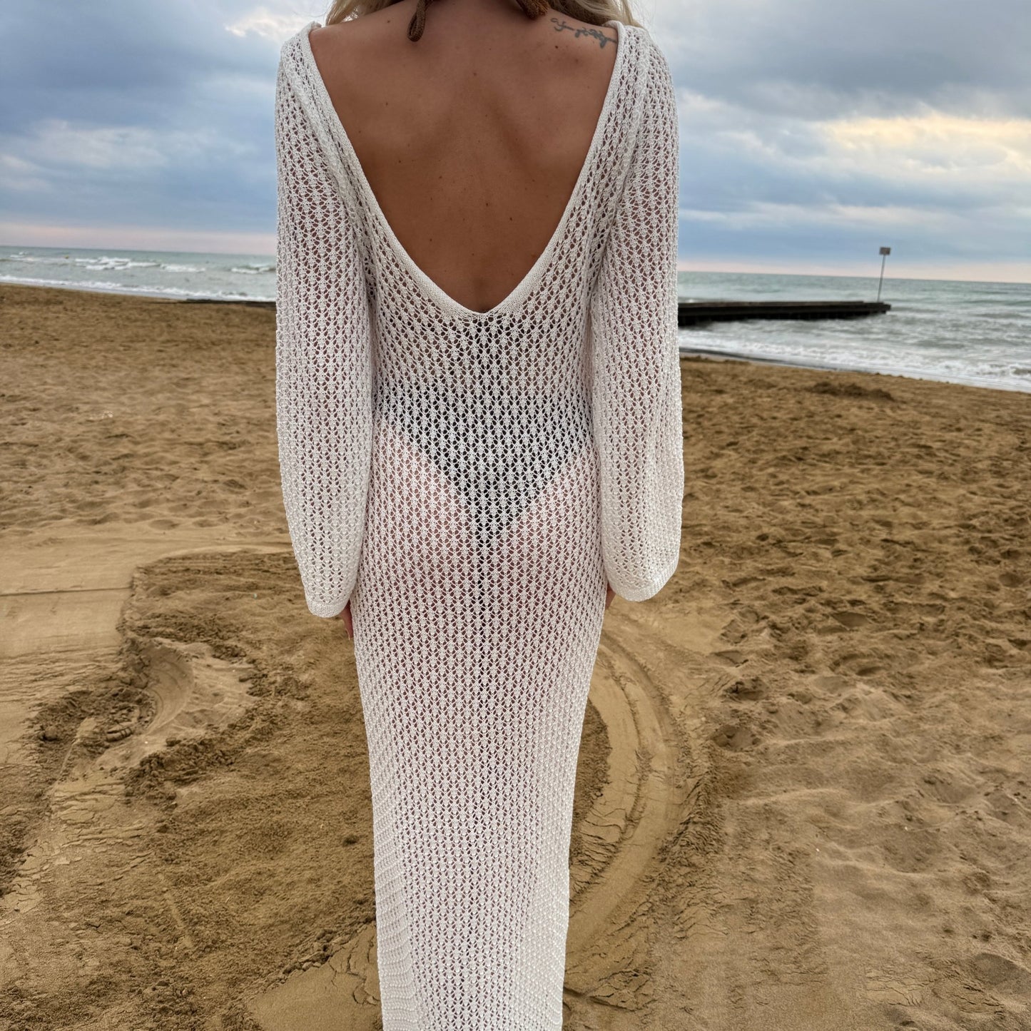 Häkelkleid "Averelle" - Häkel Maxikleid - The Femme Club
