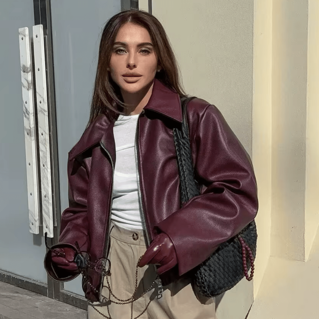 Kunstlederjacke "Eleonore" - Kunstlederjacke - The Femme Club