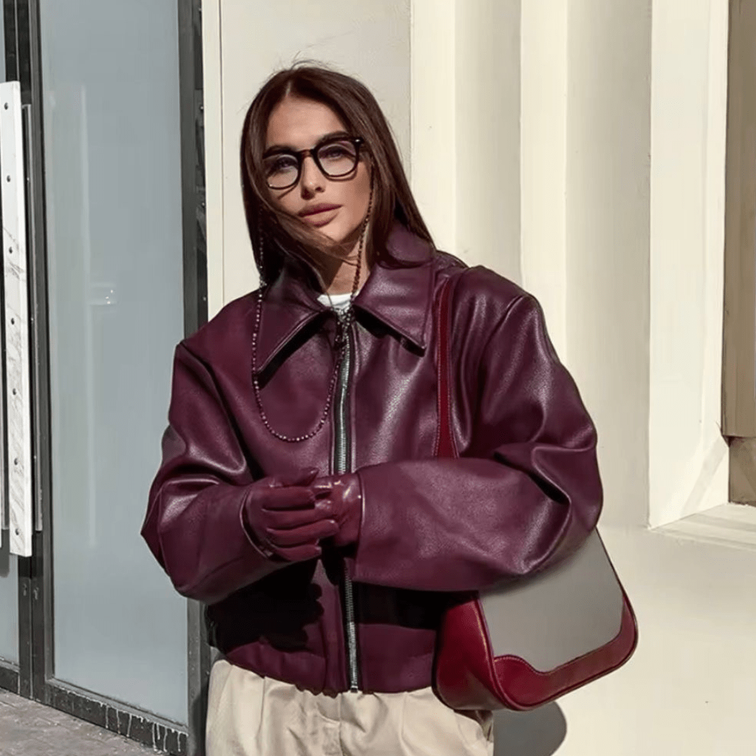 Kunstlederjacke "Eleonore" - Kunstlederjacke - The Femme Club