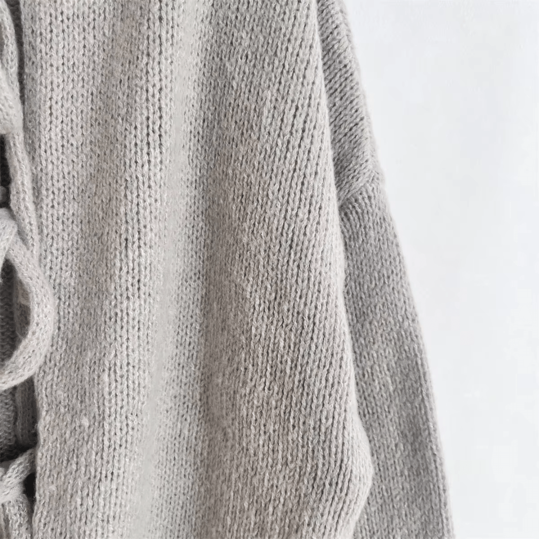 "Léna Paris" Bow Cardigan - Strickjacke - The Femme Club