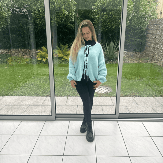 "Léna Paris" Bow Cardigan - Strickjacke - The Femme Club