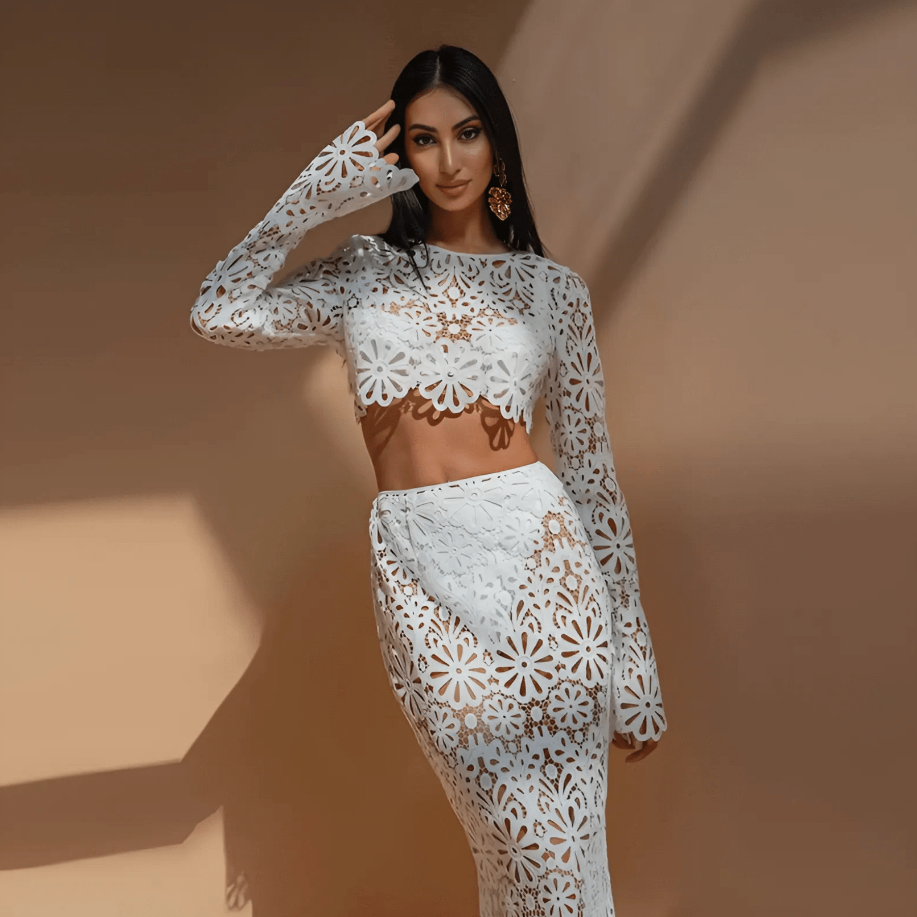 "Luna Lace" Blossom Set - Zweiteiliges Set - The Femme Club
