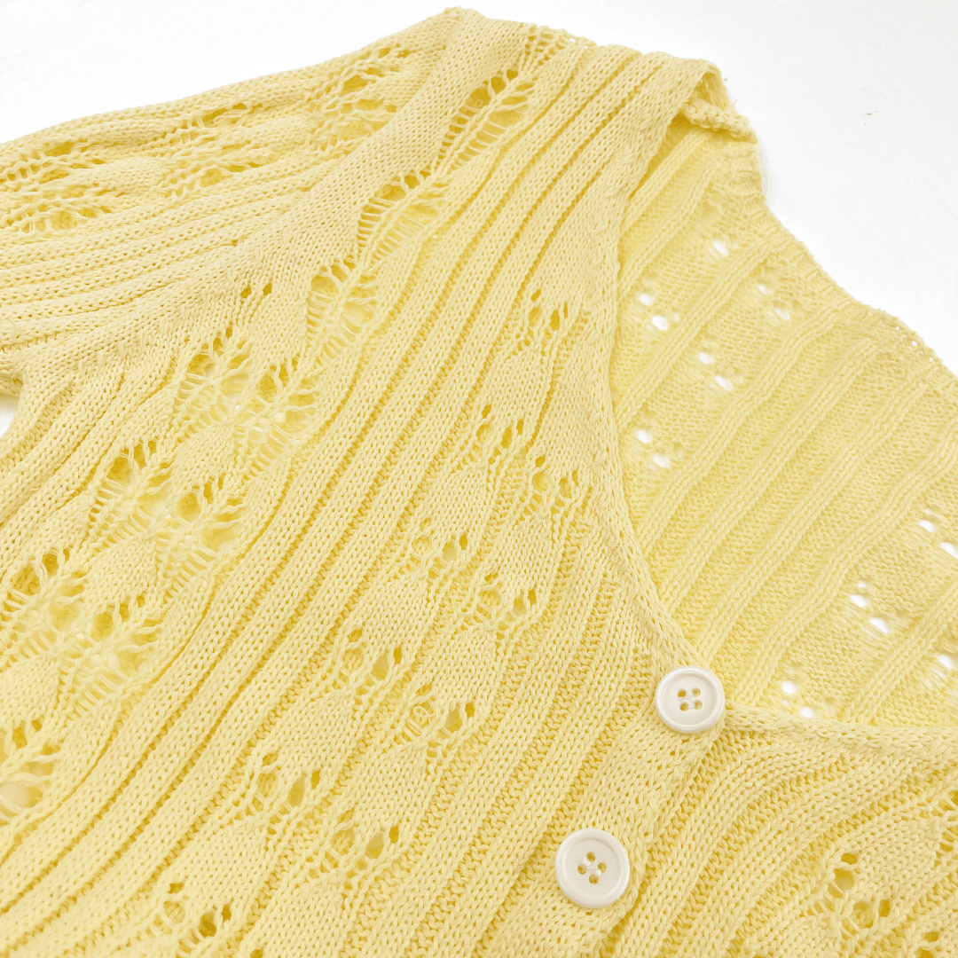 "Lunaria" Knit Longsleeve - Häkeloberteil - The Femme Club