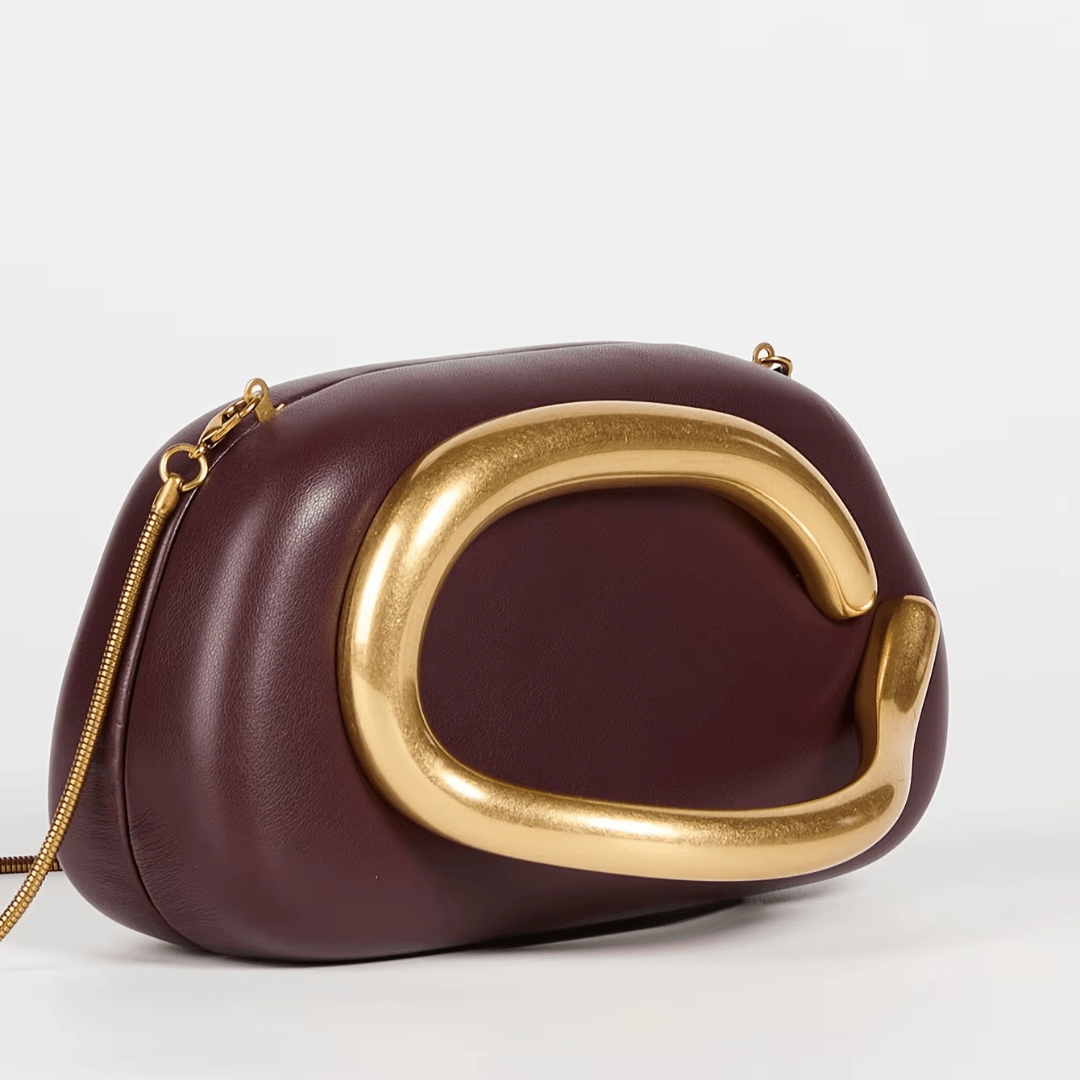 Sculpted Luxe Clutch "Amara" - Luxuriöse Clutch - The Femme Club