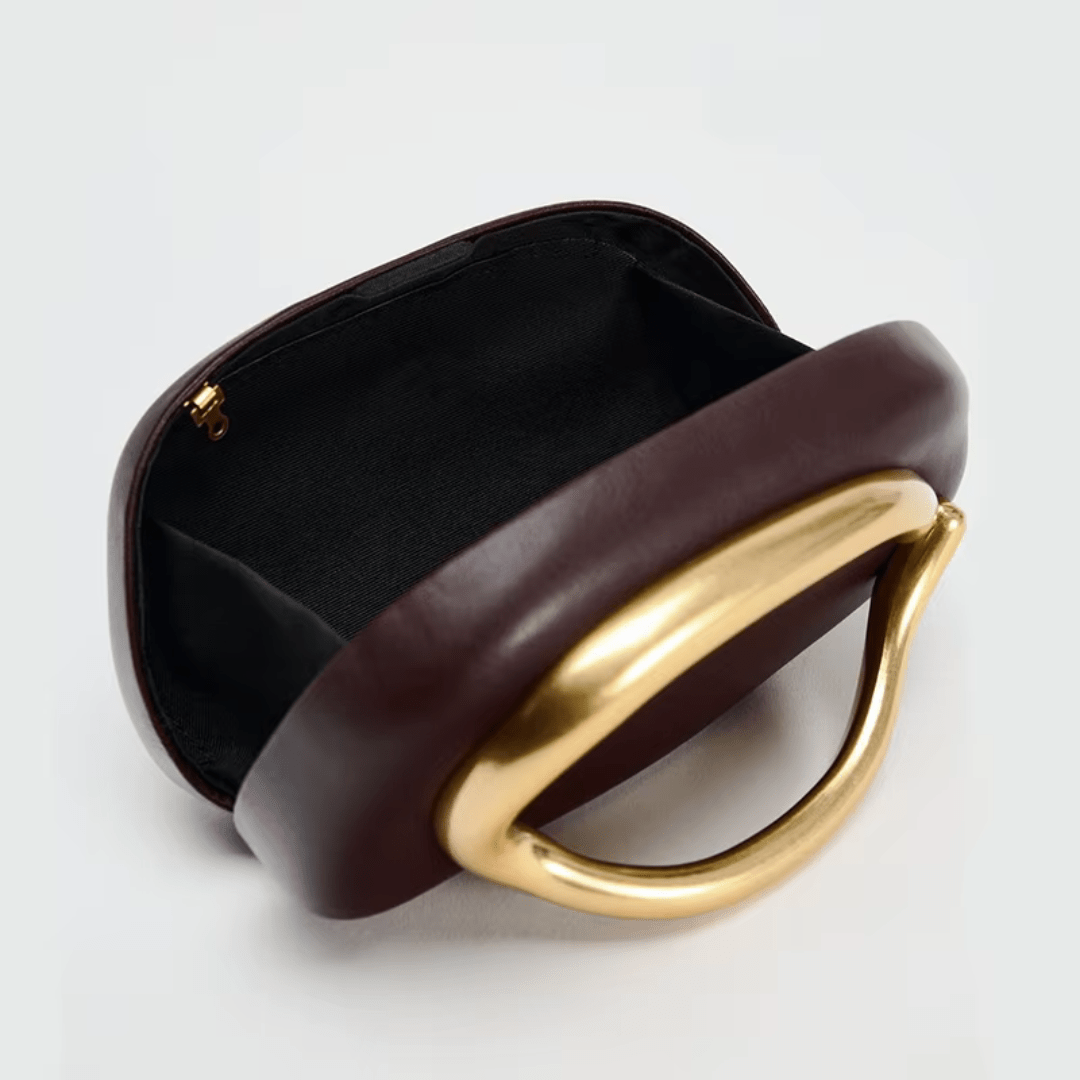 Sculpted Luxe Clutch "Amara" - Luxuriöse Clutch - The Femme Club