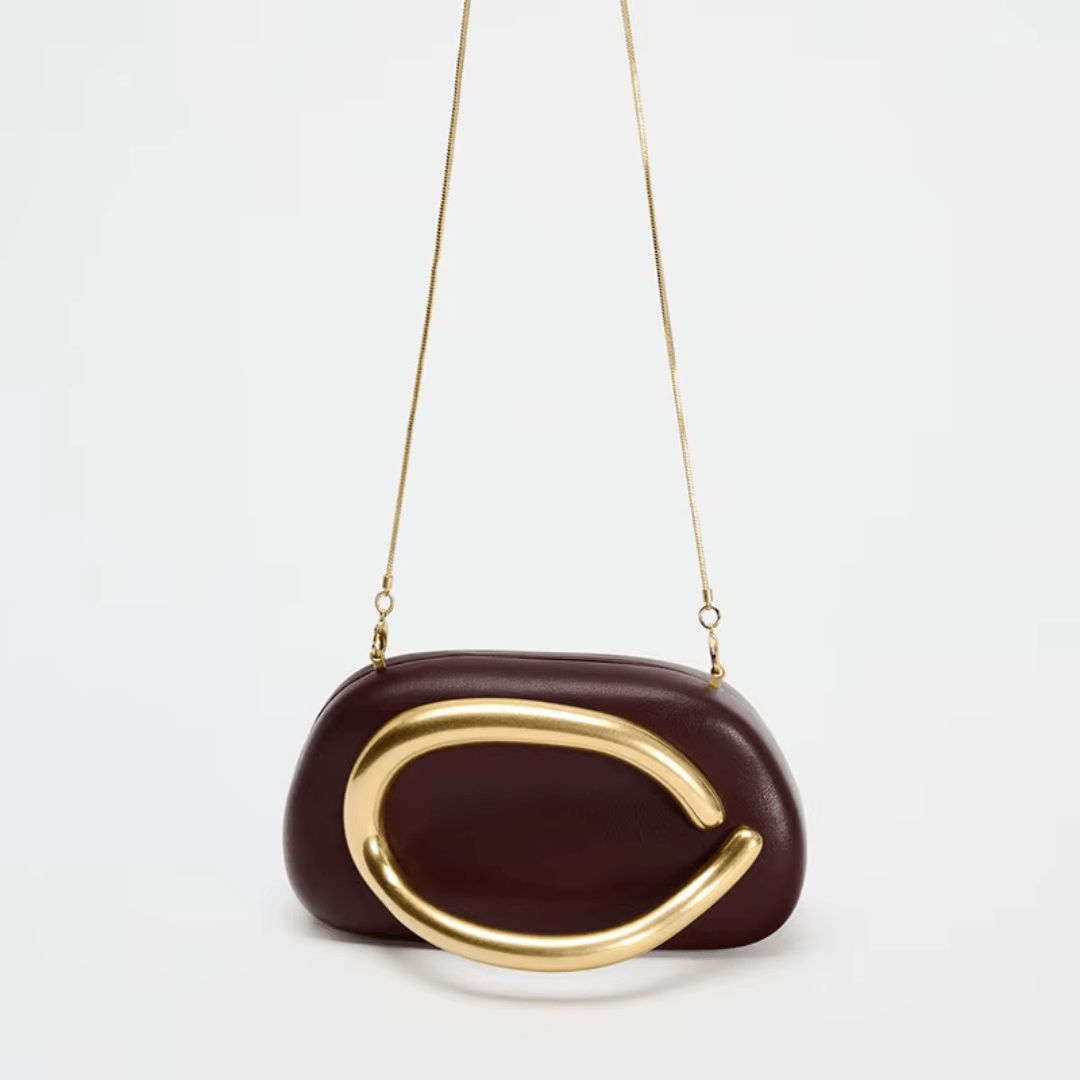 Sculpted Luxe Clutch "Amara" - Luxuriöse Clutch - The Femme Club