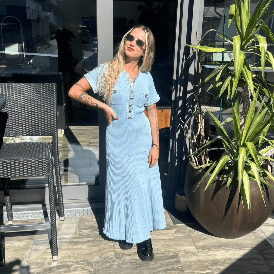 "Seraphina Sky" Maxi Kleid - Maxikleid - The Femme Club