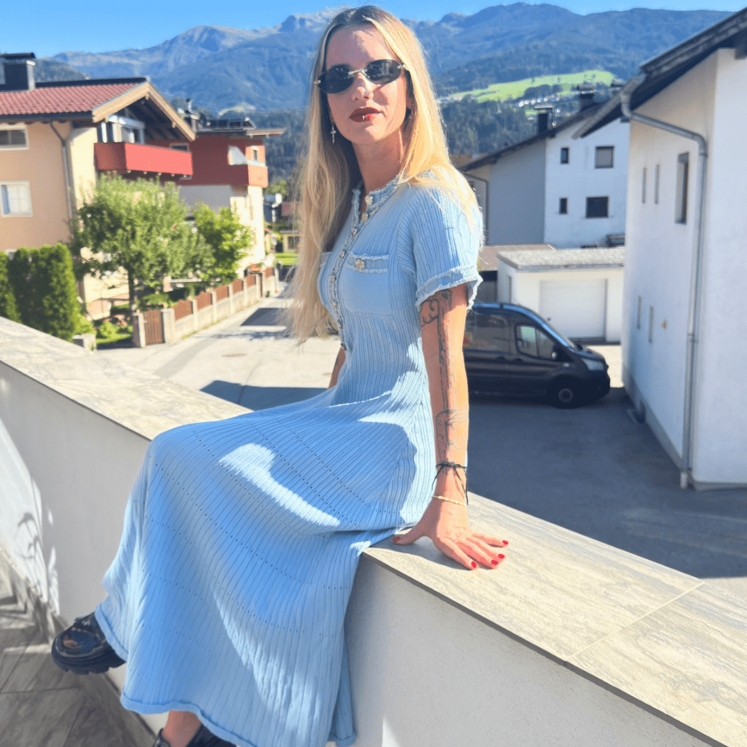 "Seraphina Sky" Maxi Kleid - Maxikleid - The Femme Club