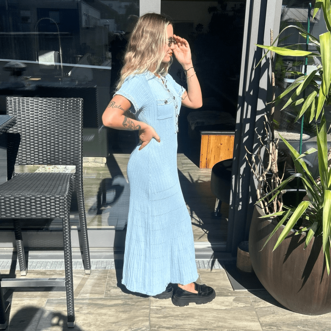 "Seraphina Sky" Maxi Kleid - Maxikleid - The Femme Club