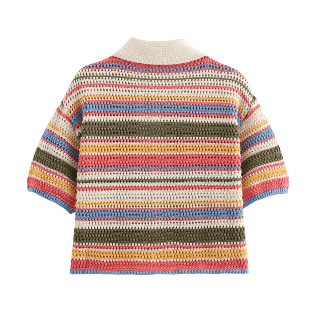 Strickset "Valéria" - Zweiteiler - Set aus Häkelstrick (Oberteil + Shorts) - The Femme Club