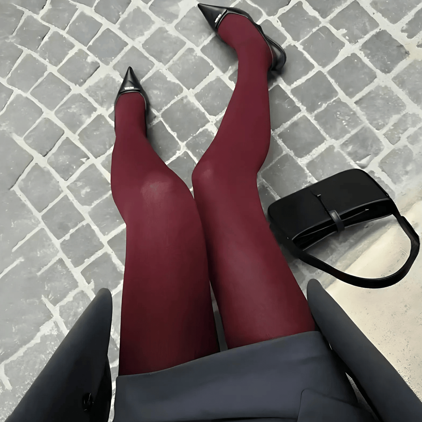 Velvet Power Tights "Élise" - Strumpfhose - The Femme Club