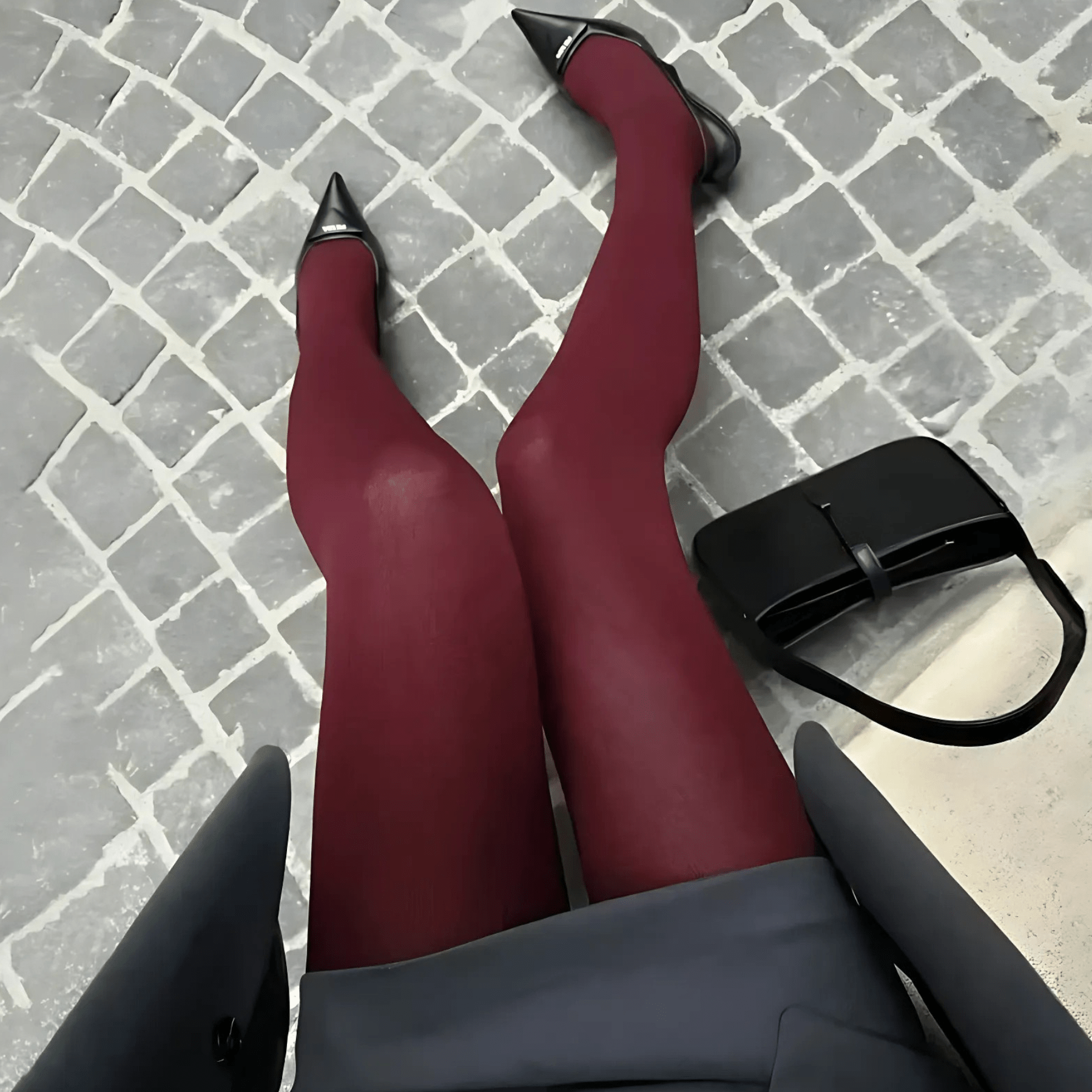 Velvet Power Tights "Élise" - Strumpfhose - The Femme Club