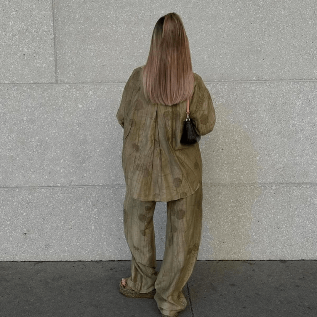 "Wild Fleur" Co - Ord - Set aus Hemd und Hose - The Femme Club