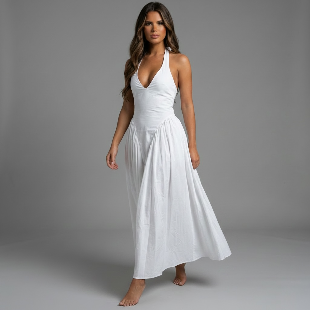 "Clean Classic" Halter Maxi