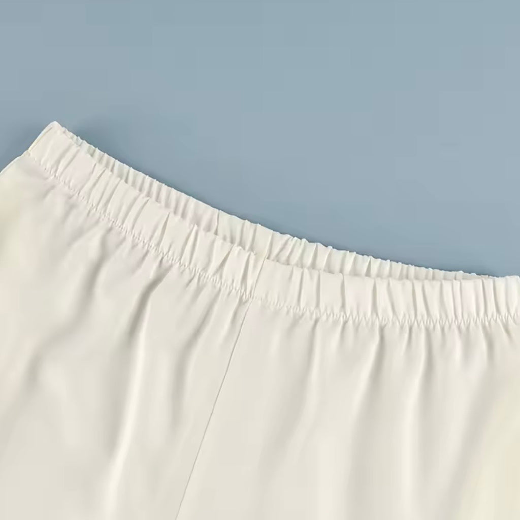 „Glamour“ Elegante Wide-Leg Hose mit Glanzoptik