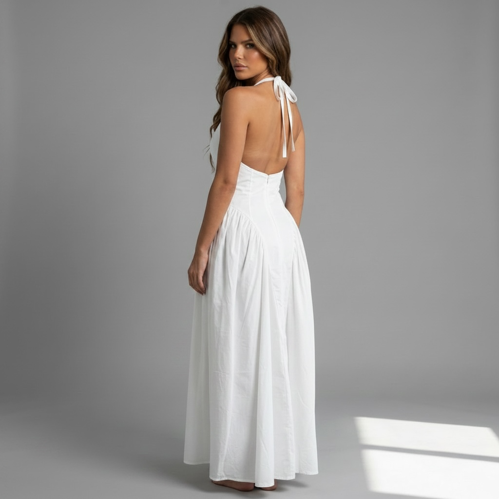 "Clean Classic" Halter Maxi