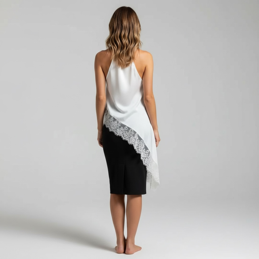 Satiné Lace Top