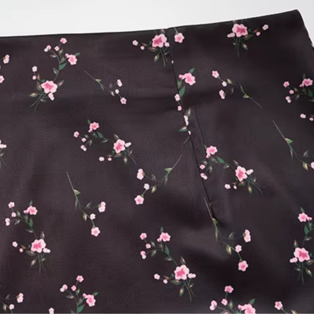 "Noir Bloom" Spitzen-Set