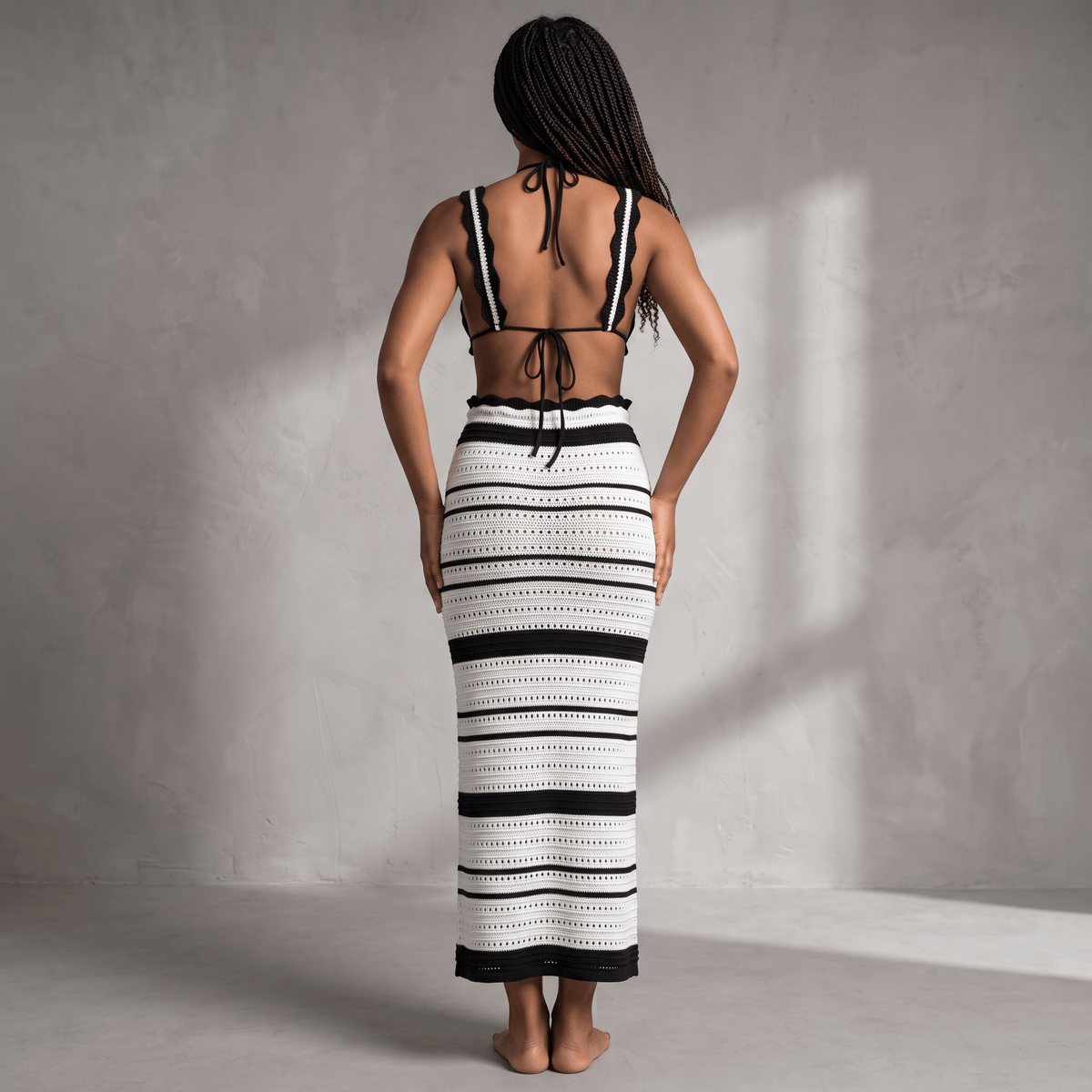 "Astalyn" Knitwear Set - Zweiteiler Set (Top & Rock) - The Femme Club