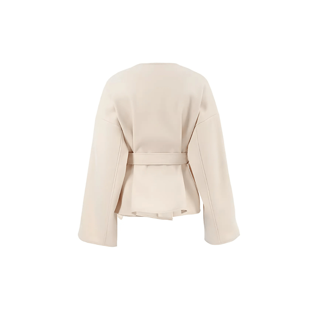 Belted Wrap Jacket "Elenor" - Wickeljacke - The Femme Club