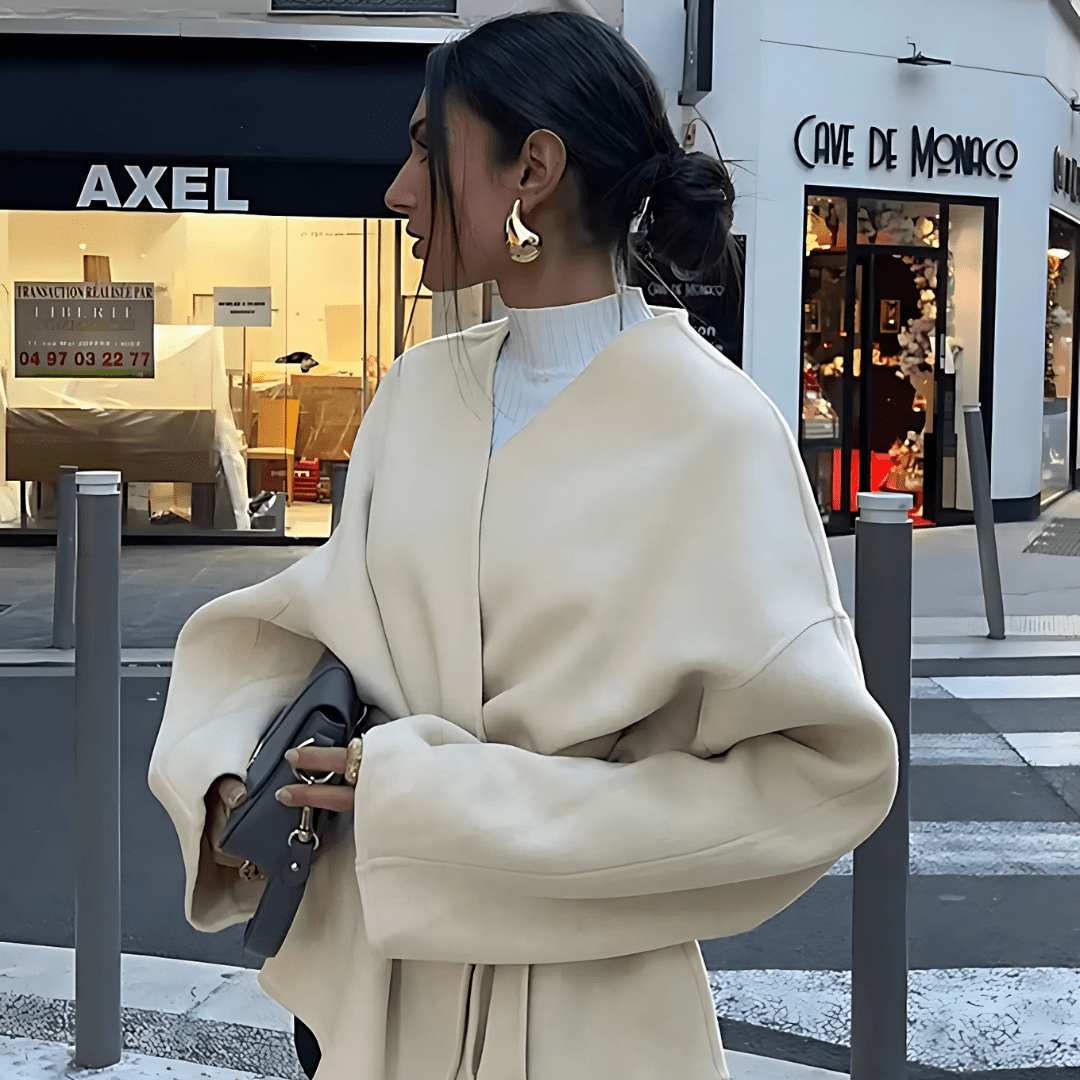 Belted Wrap Jacket "Elenor" - Wickeljacke - The Femme Club