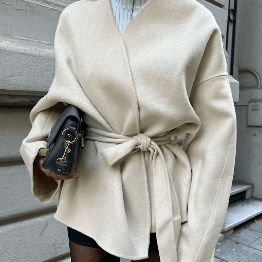 Belted Wrap Jacket "Elenor" - Wickeljacke - The Femme Club