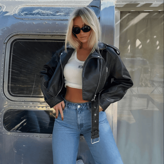 Bikerjacke "Femme Force" - Cropped Bikerjacke - The Femme Club