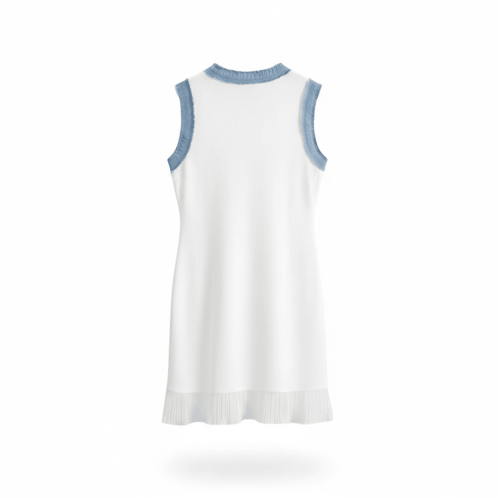 "Blue Luxe" Dress - Luxury Knit Mini Dress - The Femme Club