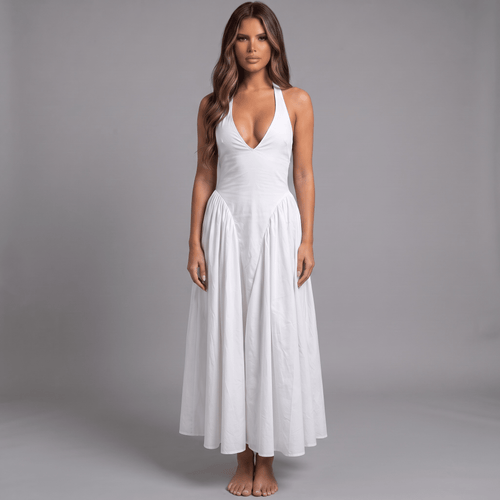 "Clean Classic" Halter Maxi - Maxikleid - The Femme Club