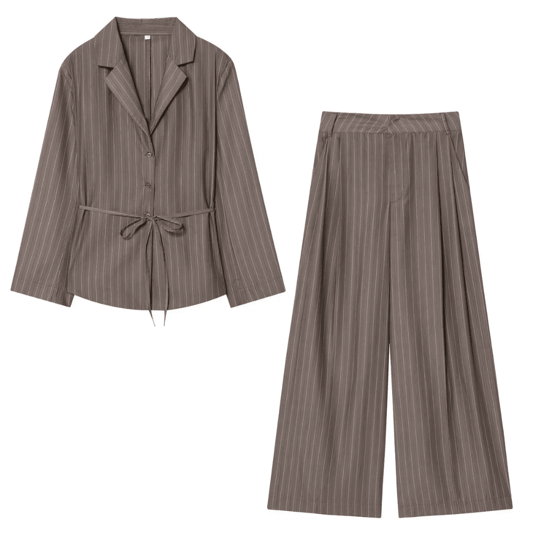 "Cocoa Authority" Suit Set - Hosenanzug - The Femme Club