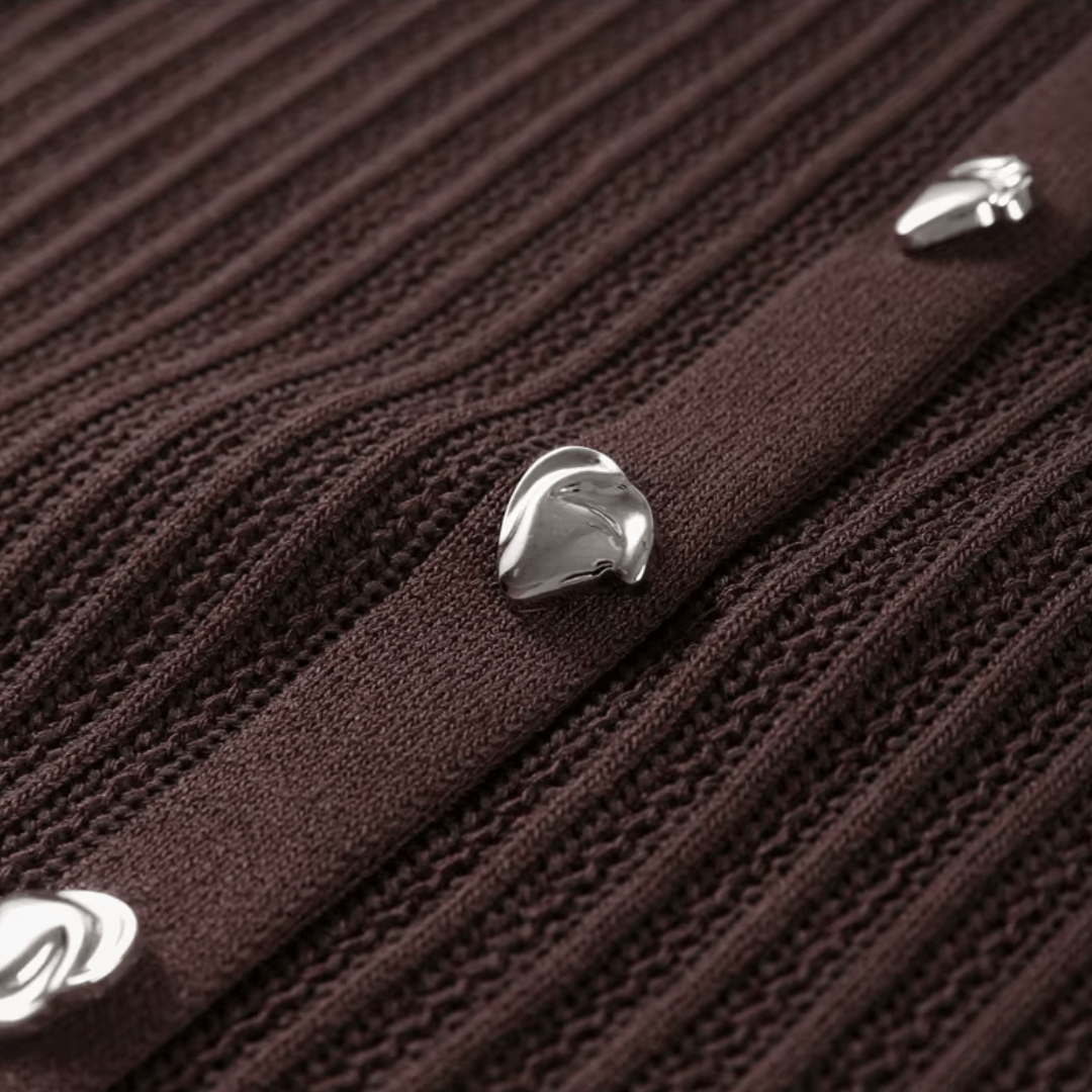 "Cocoa Serenity" Two - Piece - Strick - Zweiteiler - The Femme Club