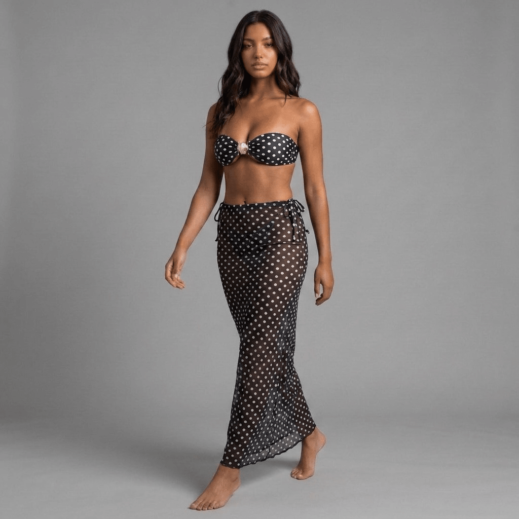 "Éclipse Riviera" Bikini-Set - Bikini-Set mit Maxirock - The Femme Club
