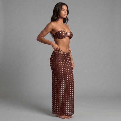 "Éclipse Riviera" Bikini-Set - Bikini-Set mit Maxirock - The Femme Club