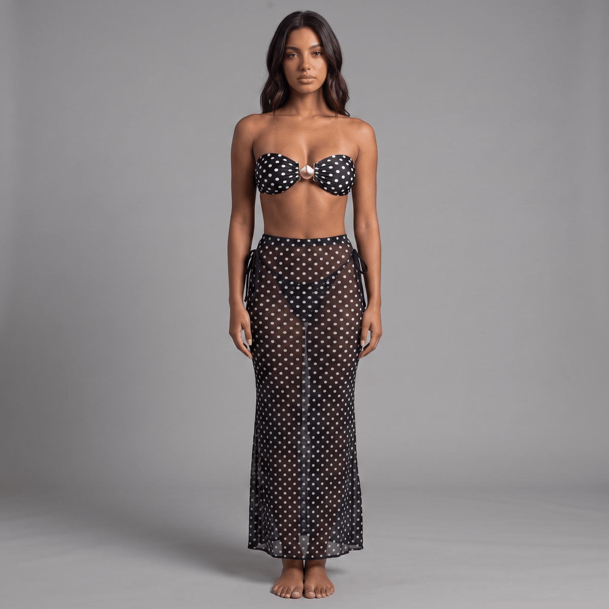 "Éclipse Riviera" Bikini-Set - Bikini-Set mit Maxirock - The Femme Club