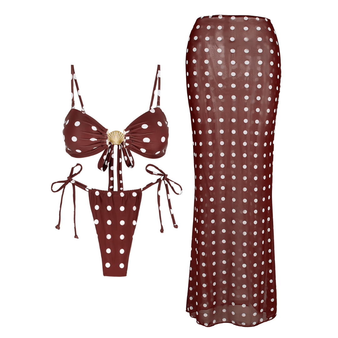 "Éclipse Riviera" Bikini - Set - Bikini - Set mit Maxirock - The Femme Club