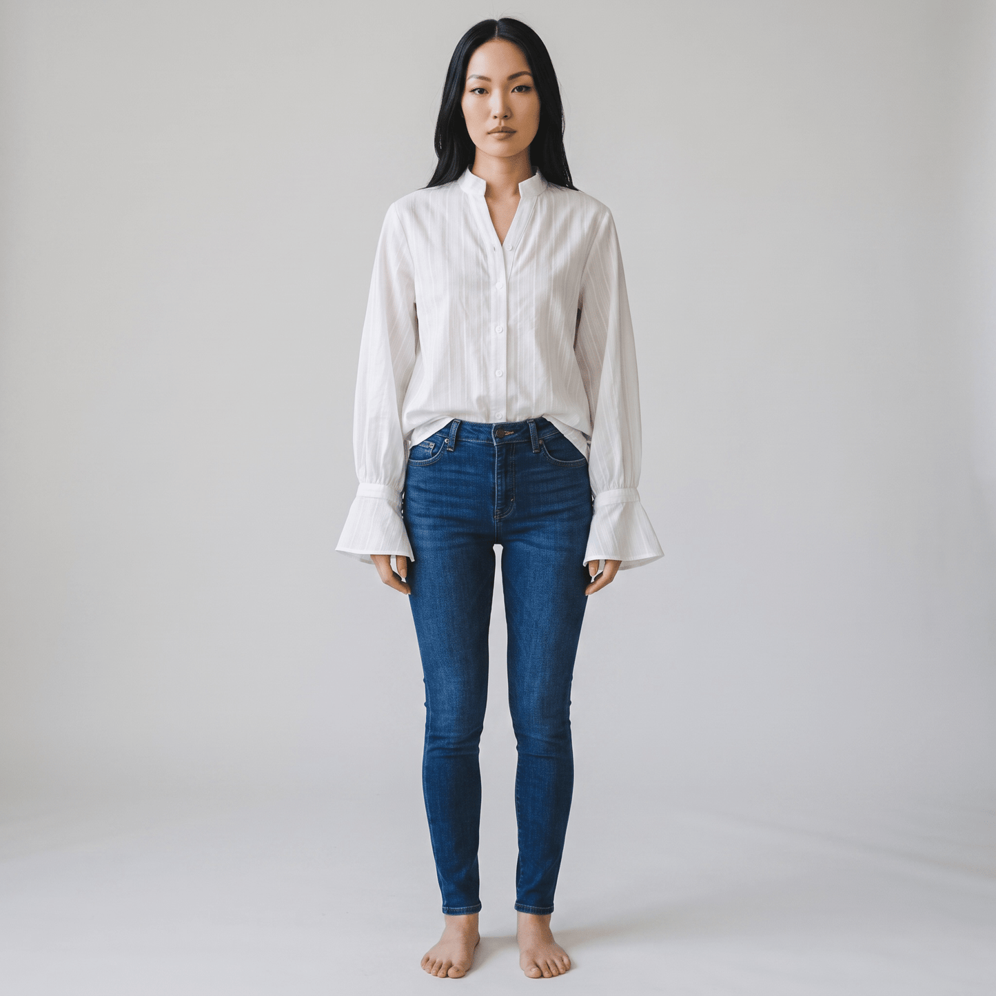 "Elegant Flow" Blouse - Hemdbluse - The Femme Club