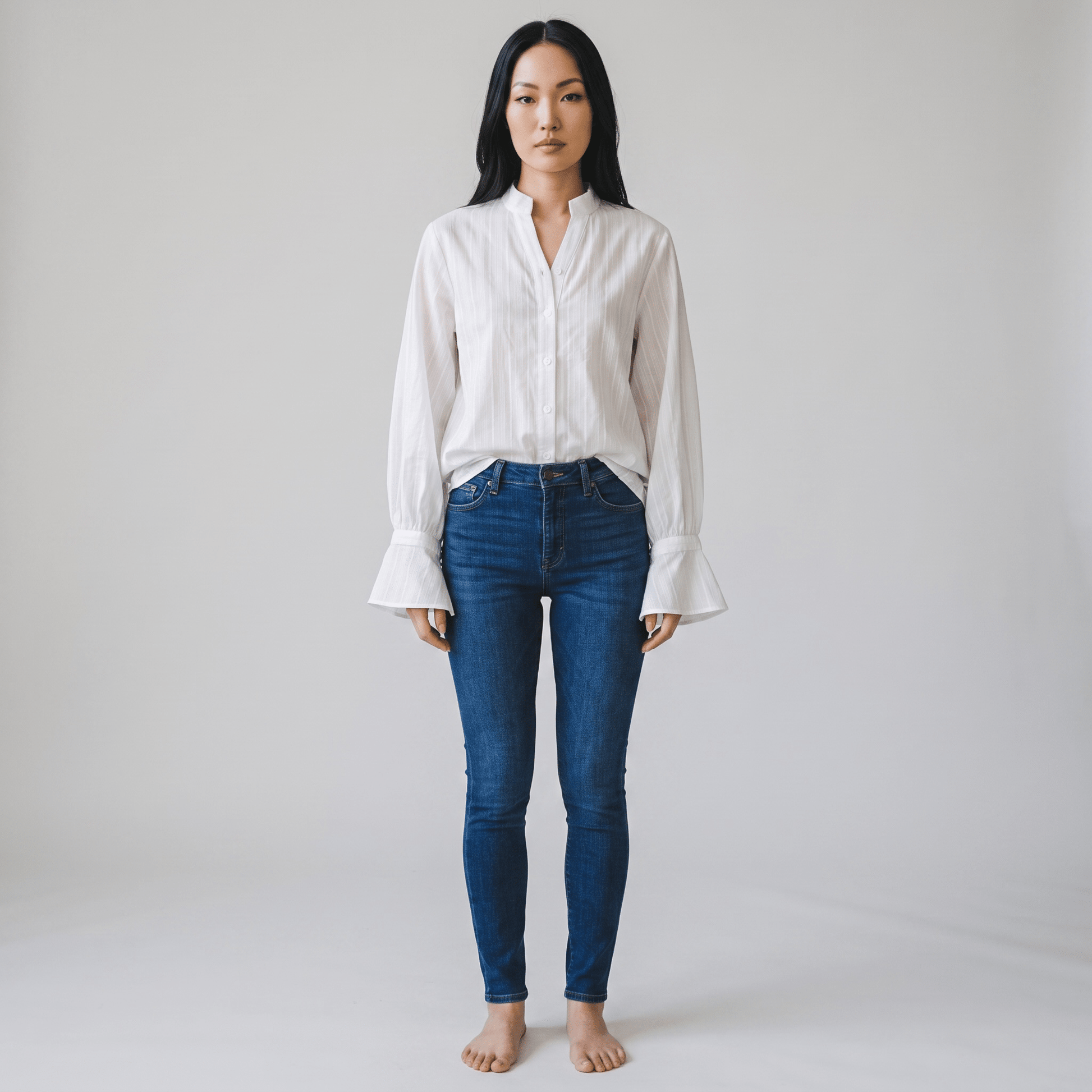 "Elegant Flow" Blouse - Hemdbluse - The Femme Club