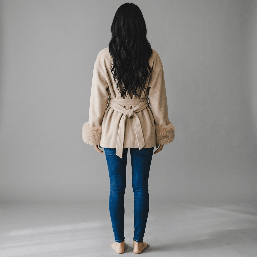"Éloise" Faux Fur Wrap - Damenmantel - The Femme Club