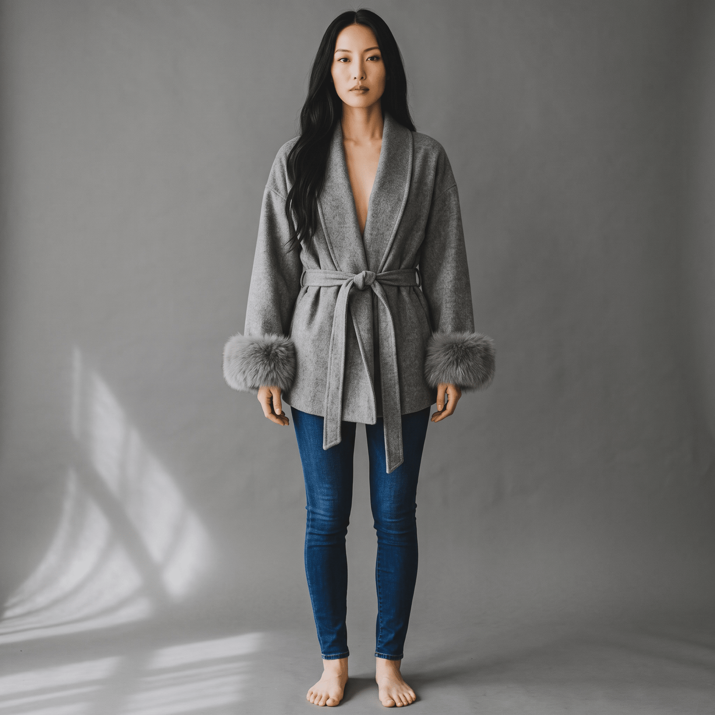 "Éloise" Faux Fur Wrap - Damenmantel - The Femme Club