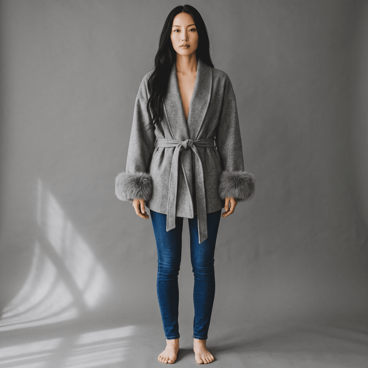 "Éloise" Faux Fur Wrap - Damenmantel - The Femme Club