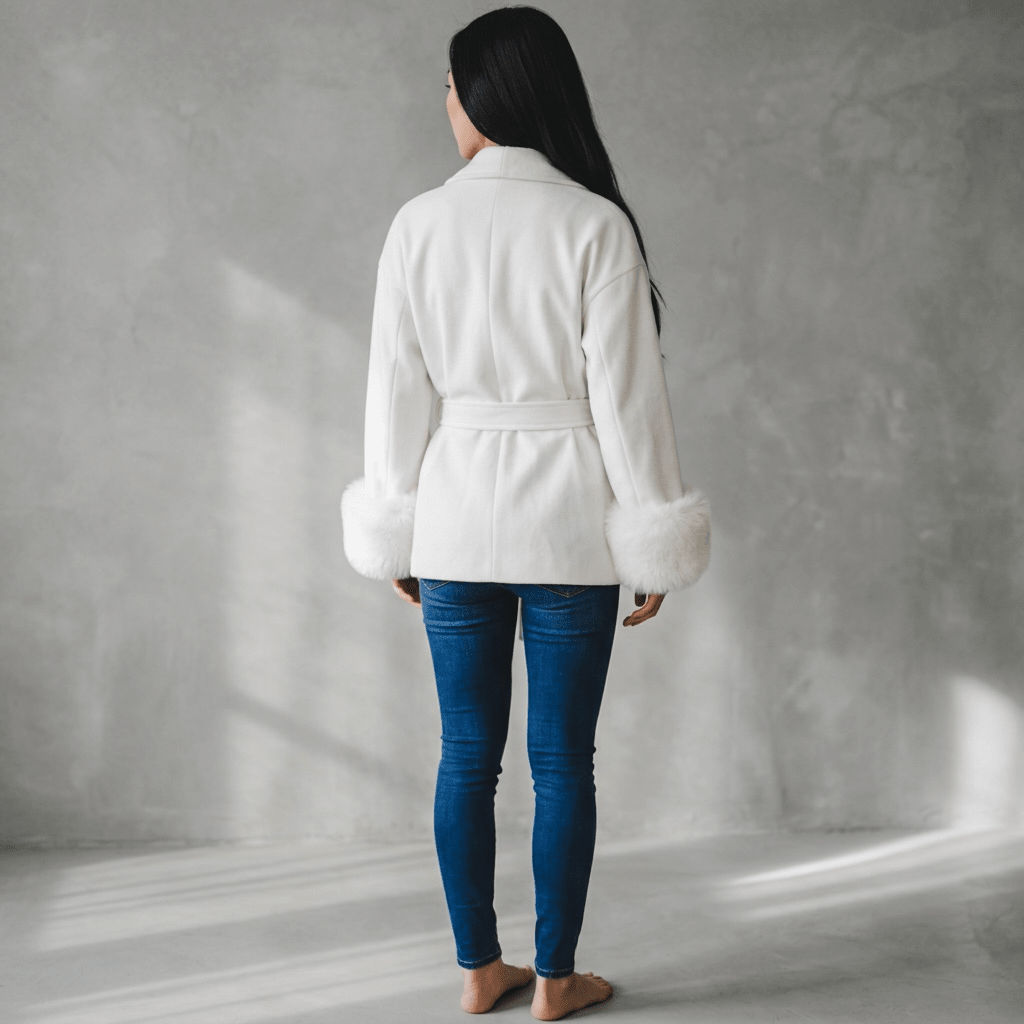 "Éloise" Faux Fur Wrap - Damenmantel - The Femme Club