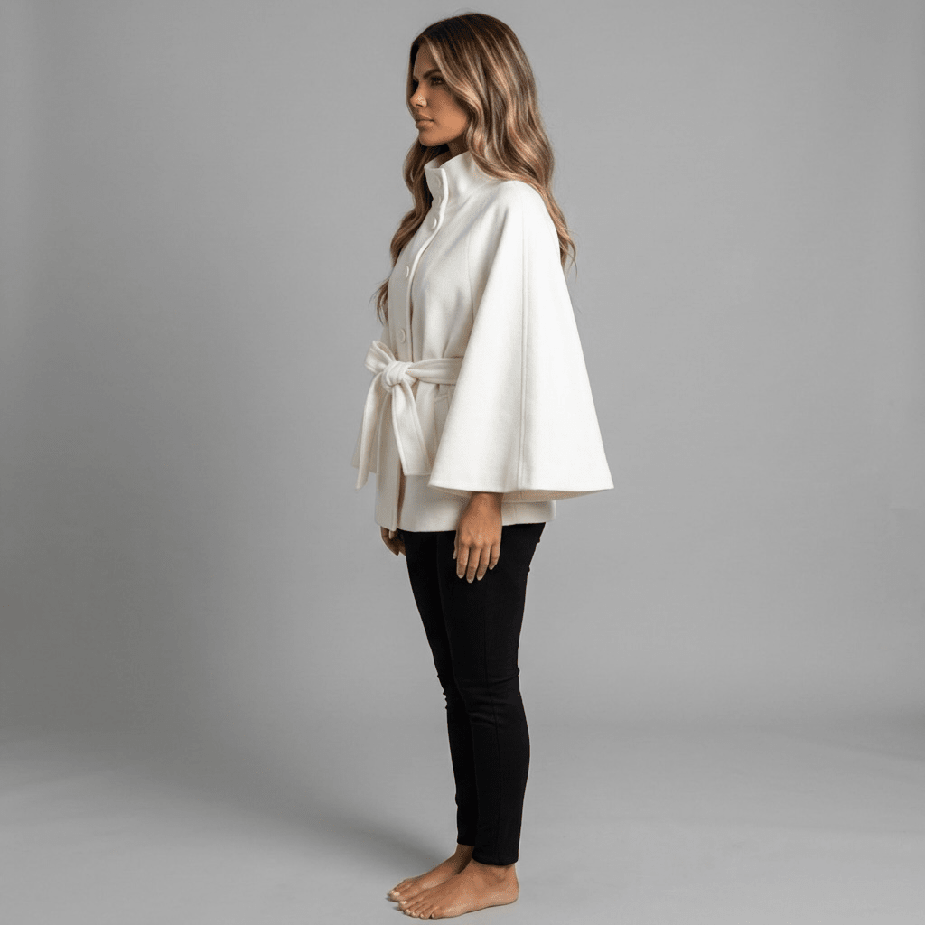 "Fleur D’Hiver" Cape Jacket - Cape-Jacke - The Femme Club