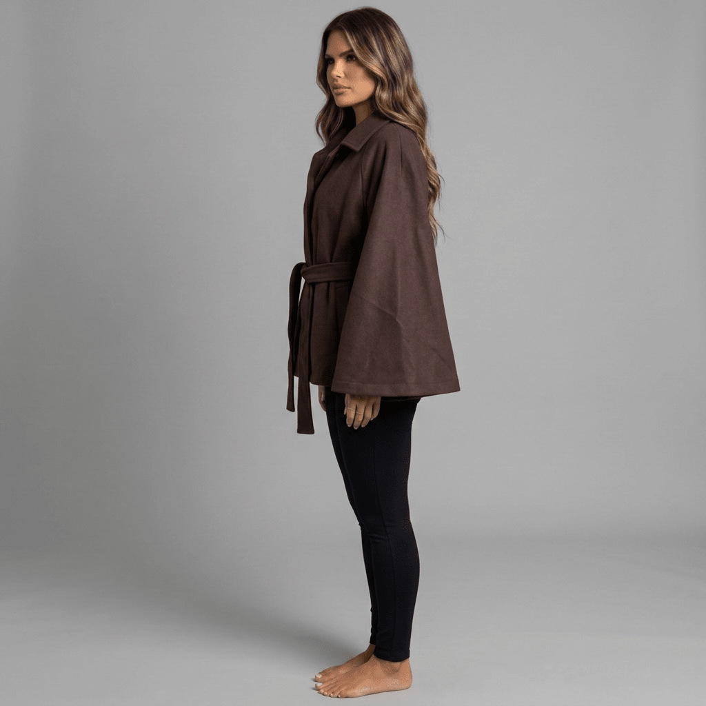 "Fleur D’Hiver" Cape Jacket - Cape-Jacke - The Femme Club